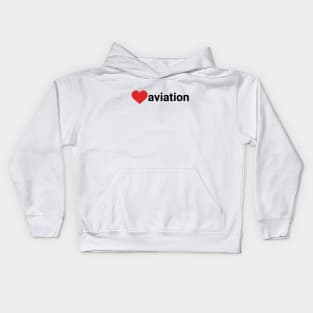 Love Aviation Kids Hoodie